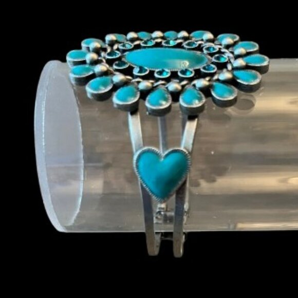 Light of Moon Turquoise & Silver Bracelet - EUC - Picture 3 of 5